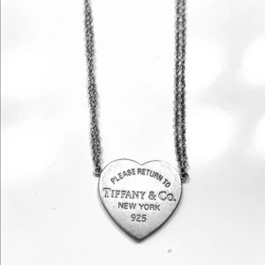 Tiffany Silver Heart Necklace
